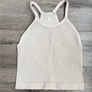 Free People Movement Happiness Runs Crop Tank Stone Eagle